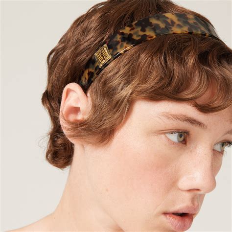 Honey/tortoiseshell Plexiglas Headband .